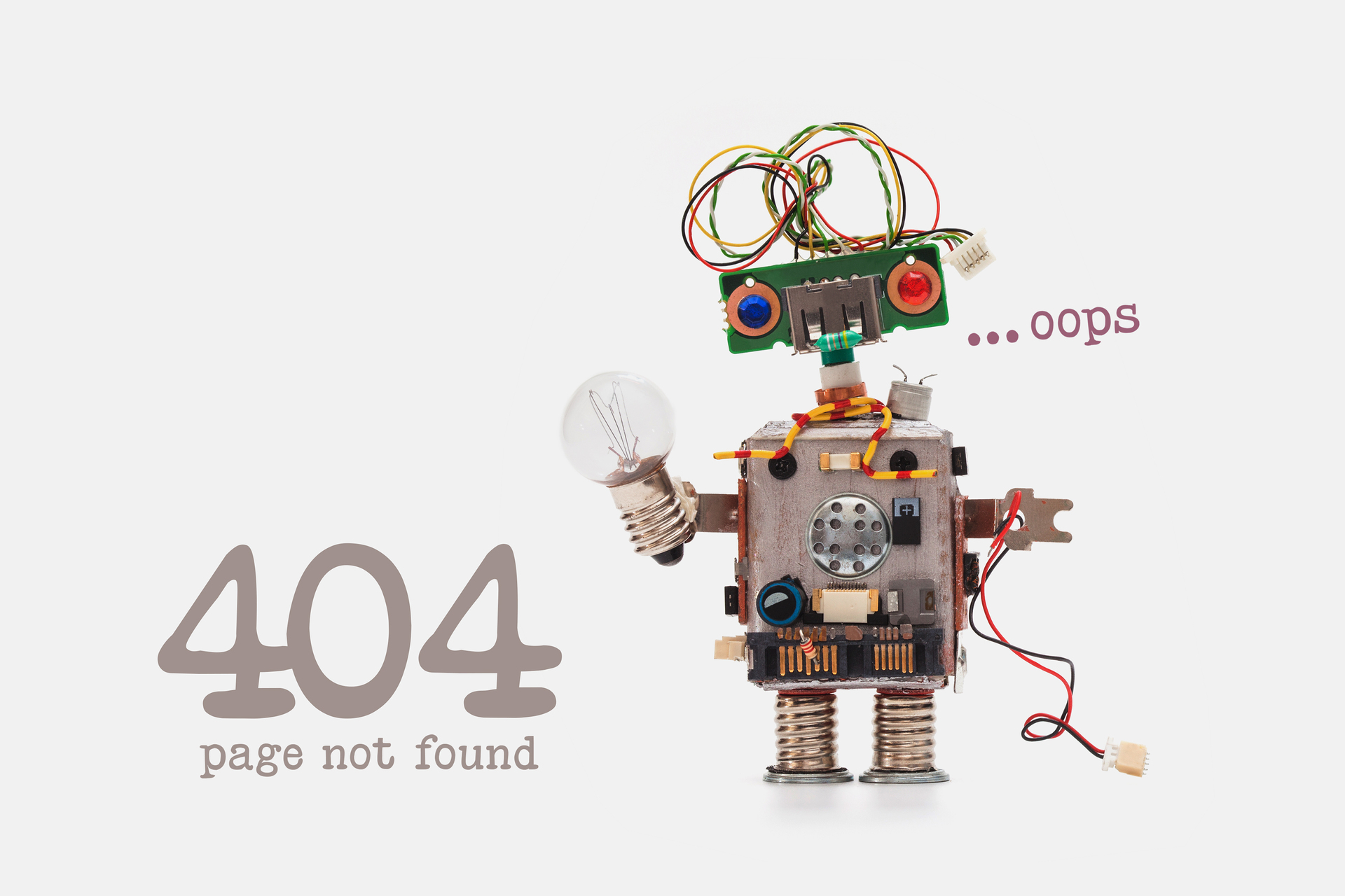 404 Fehler, Seite leider nicht gefunden