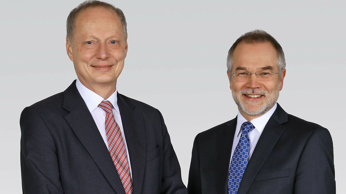 Die Rheingas Geschäftsführer Uwe Thomsen und Hubert Peters.