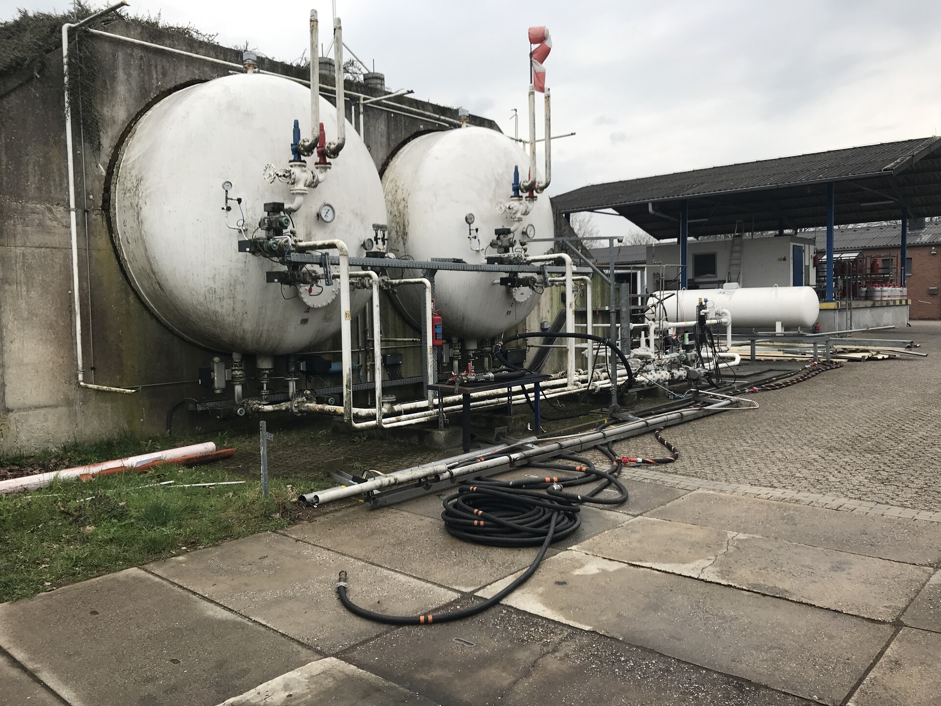 Tanklager in Wesel vor Umbau