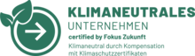 Logo für Klimaneutralität von Fokus Zukunft