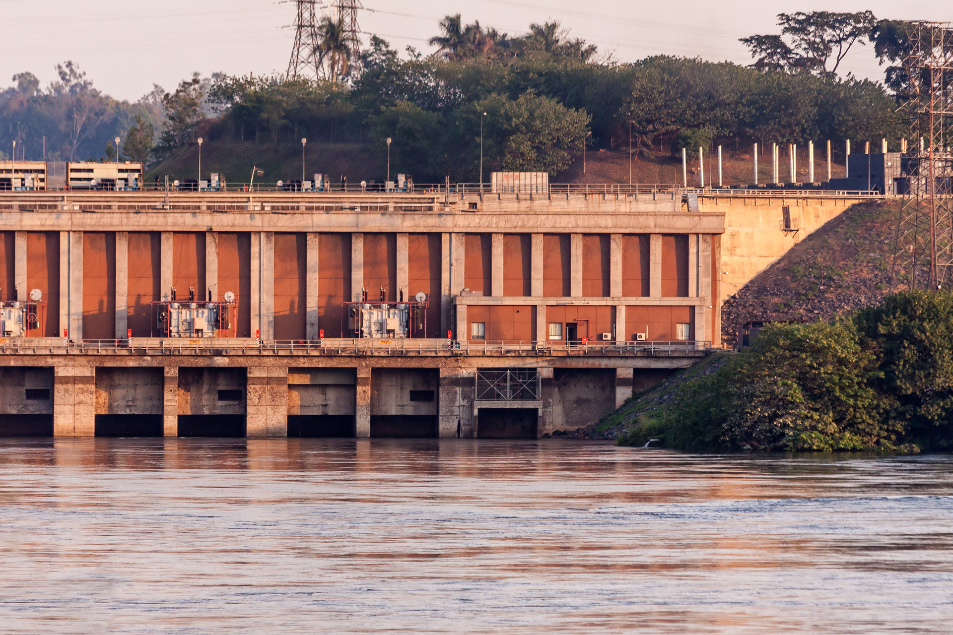 Das Wasserkraftwerk Bujagali in Uganda.